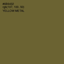 #6B6432 - Yellow Metal Color Image