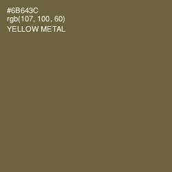 #6B643C - Yellow Metal Color Image