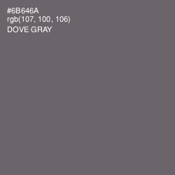 #6B646A - Dove Gray Color Image