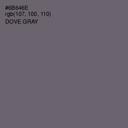 #6B646E - Dove Gray Color Image