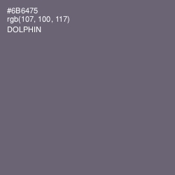 #6B6475 - Dolphin Color Image