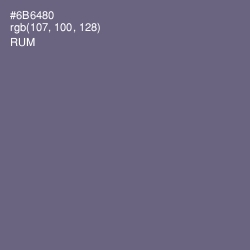 #6B6480 - Rum Color Image