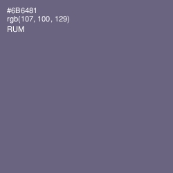 #6B6481 - Rum Color Image