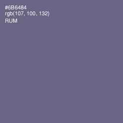 #6B6484 - Rum Color Image