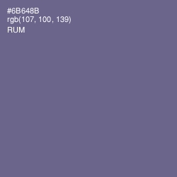 #6B648B - Rum Color Image