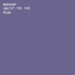 #6B648F - Rum Color Image