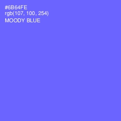 #6B64FE - Moody Blue Color Image