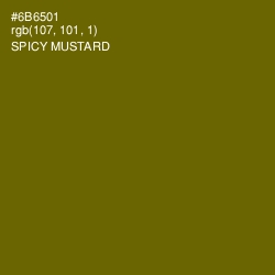 #6B6501 - Spicy Mustard Color Image