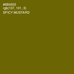 #6B6503 - Spicy Mustard Color Image