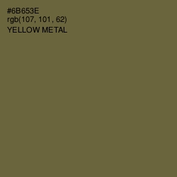 #6B653E - Yellow Metal Color Image