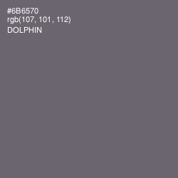 #6B6570 - Dolphin Color Image