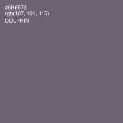 #6B6573 - Dolphin Color Image