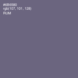 #6B6580 - Rum Color Image