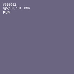 #6B6582 - Rum Color Image
