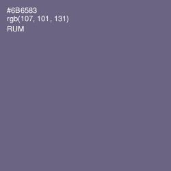 #6B6583 - Rum Color Image