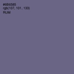 #6B6585 - Rum Color Image