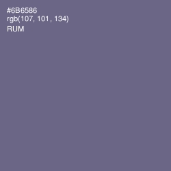 #6B6586 - Rum Color Image