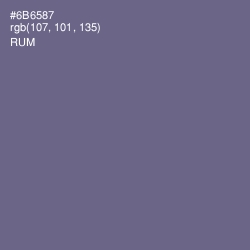 #6B6587 - Rum Color Image