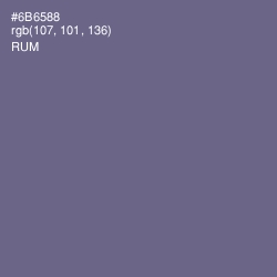 #6B6588 - Rum Color Image