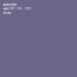 #6B6589 - Rum Color Image