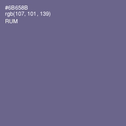 #6B658B - Rum Color Image