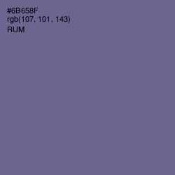 #6B658F - Rum Color Image