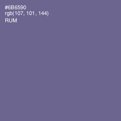 #6B6590 - Rum Color Image