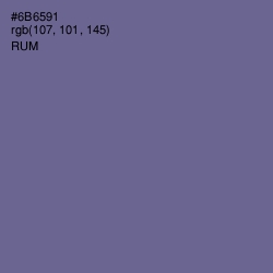 #6B6591 - Rum Color Image