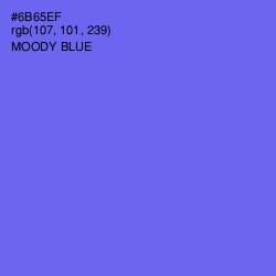 #6B65EF - Moody Blue Color Image