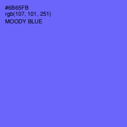 #6B65FB - Moody Blue Color Image