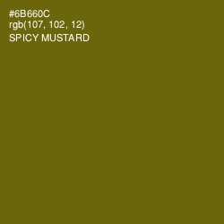 #6B660C - Spicy Mustard Color Image