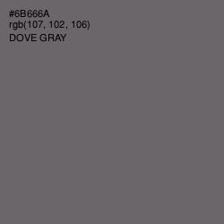 #6B666A - Dove Gray Color Image