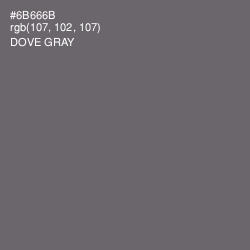 #6B666B - Dove Gray Color Image