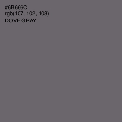 #6B666C - Dove Gray Color Image