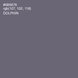 #6B6676 - Dolphin Color Image