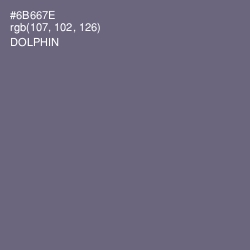 #6B667E - Dolphin Color Image