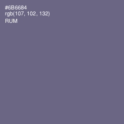#6B6684 - Rum Color Image