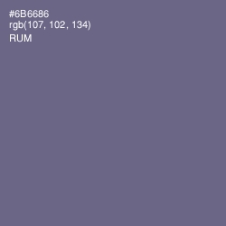 #6B6686 - Rum Color Image