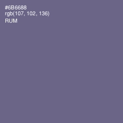 #6B6688 - Rum Color Image