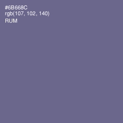 #6B668C - Rum Color Image