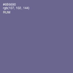 #6B6690 - Rum Color Image