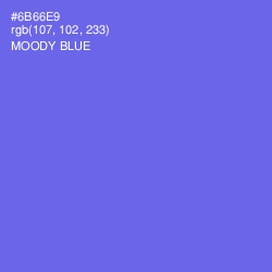 #6B66E9 - Moody Blue Color Image