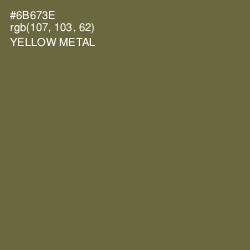 #6B673E - Yellow Metal Color Image
