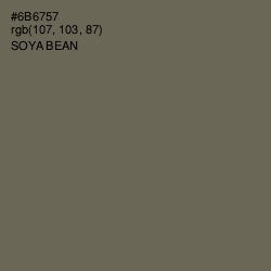 #6B6757 - Soya Bean Color Image