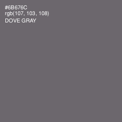 #6B676C - Dove Gray Color Image