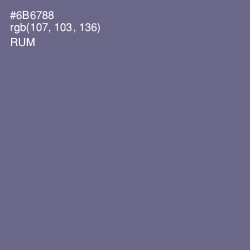 #6B6788 - Rum Color Image