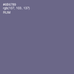 #6B6789 - Rum Color Image