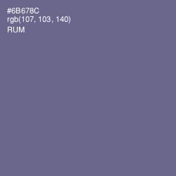 #6B678C - Rum Color Image