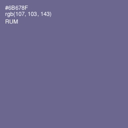#6B678F - Rum Color Image