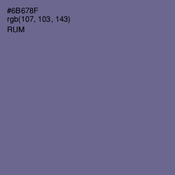 #6B678F - Rum Color Image